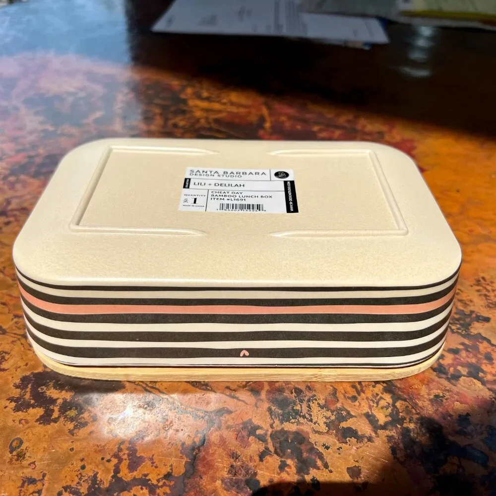 CHEAT DAY Container with Bamboo Sealed Lid and Box